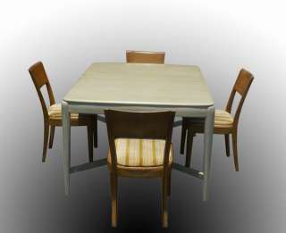 5ft Vintage Heywood Wakefield Solid Wood Dining Table  