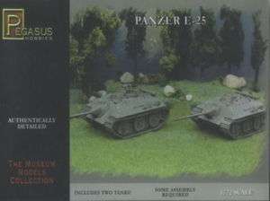 PGH7602 Panzer E25 Tanks (2) (Snap Kit) 1 72 Pegasus  