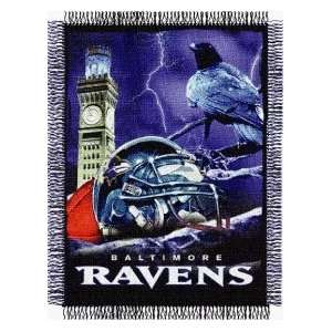  Baltimore Ravens Home Field Advantage Woven Tapestry Throw 