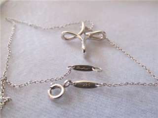 Tiffany & Co. Elsa Peretti Infinity Cross Sterling Silver Necklace 