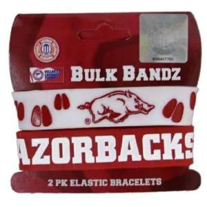   Razorbacks Large Bulk Bandz Band Bracelet 2PK