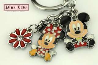 Z374 Cute Minnie & Mickey Mouse Charms Pendants Keychain  