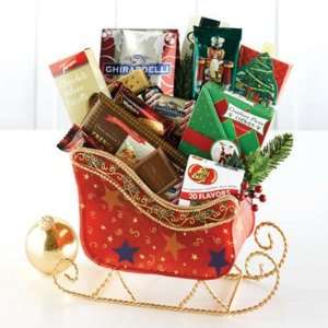 Rudolphs Christmas Sleigh Gift Basket  Grocery & Gourmet 