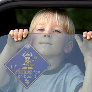  Minnesota Vikings Lil Fan On Board Car Sign Sports 