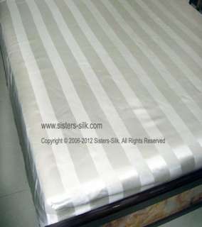 PC 19M/M STRIPED SEAMLESS SILK FITTED SHEET  