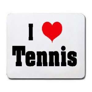  I Love/Heart Tennis Mousepad