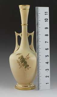 Royal Worcester Gilded Amphora Shaped Vase 1884  