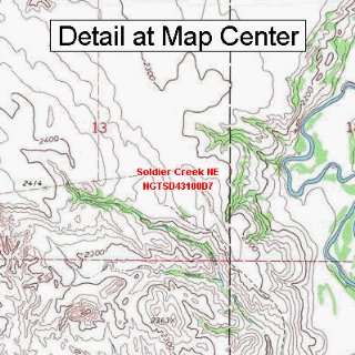 USGS Topographic Quadrangle Map   Soldier Creek NE, South Dakota 