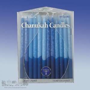   Hand Dipped Chanukah Candles in Shades of Blue etc37m 