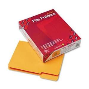   File Folders, 1/3 Cut Top Tab, Letter, Goldenrod, 100/Box Electronics