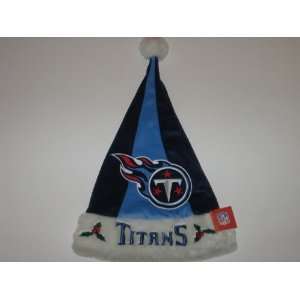 TENNESSEE TITANS 19 Plush Christmas SANTA HAT with Team 