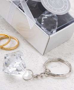 108   Diamond Design Key Chain   Wedding Favors  