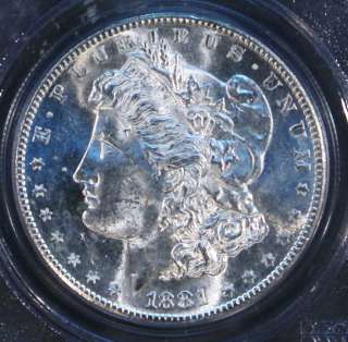 1881 S MORGAN DOLLAR CERTIFIED BY PCGS MS63  74  