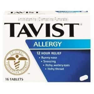  Tavist Allergy, 12 Hour Relief, Tablets, 16 ct. Health 