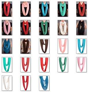 Infinity Loop Scarves   Different Colors  