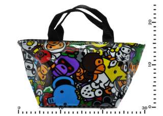 30x24cm Lovely Cartoon Lunch Bag Black Tote Purse Gift  