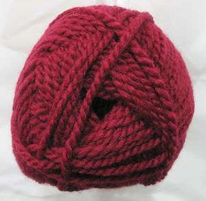 Shetland Chunky washable wool blend yarn WINE  