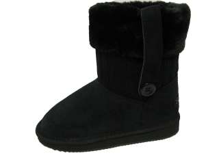 Girls New With Box Sunville Casual Winter Boots Black Sizes 11   3 