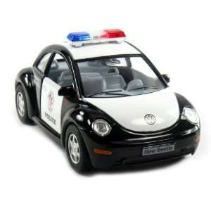  5 Volkswagen Beetle Police Car 132 Scale (Black/White 