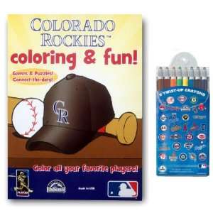  MLB Coloring Book Two Pack with Twist Crayons