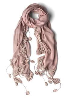 Folk Fete Scarf in Mauve  Mod Retro Vintage Scarves  ModCloth