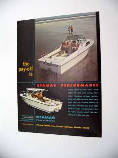 Stamas Boats V 21 Apollo & V 24 Clearwater print Ad  
