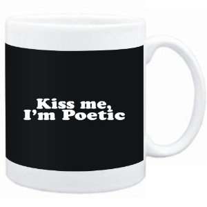  Mug Black  Kiss me, Im poetic  Adjetives Sports 