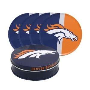 Denver Broncos Tin Coaster Set 