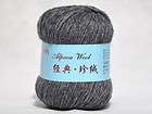   Skeins Super Warm Alpaca Cashmere Wool Scarf/Sock Yarn lot;dark gray