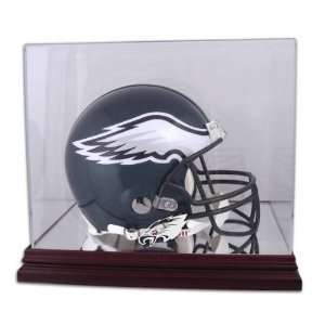  Philadelphia Eagles Mahogany Helmet Logo Display Case 
