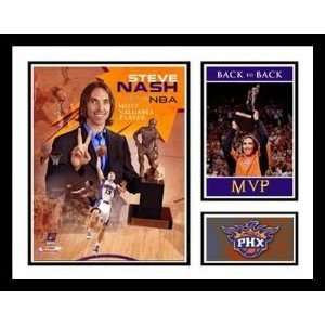 Steve Nash Phoenix Suns NBA Framed Photograph Back to Back MVP 