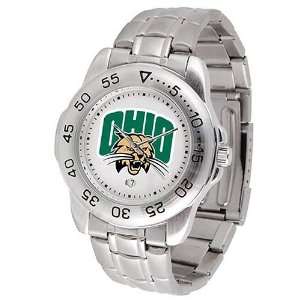   Bobcats Mens Sport Watch with Stainless Steel Band