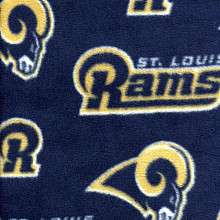 NFL Fabrics St. Louis Rams Polar Fleece New Print  Per Yard    