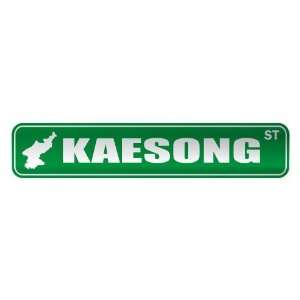     KAESONG ST  STREET SIGN CITY NORTH KOREA