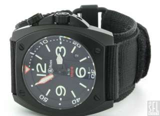 BELL & ROSS BR02 BLACK PVD AUTOMATIC MENS DIVING WATCH  
