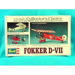   Revell Fokker D VII 1/72 Scale Model Kit #H 71 MIB Make Toys & Games
