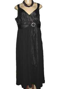 119 COLDWATER CREEK BLACK PARTY COCKTAIL DRESS 16 L  