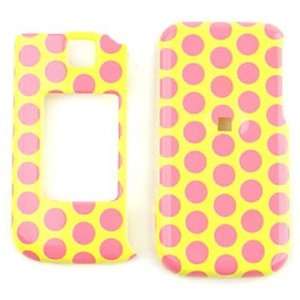 Samsung Alias 2 u750 Dots, Pink On Yellow Hard Case/Cover 