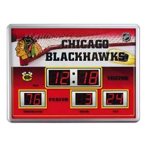 Chicago Blackhawks Time / Date / Temp. Scoreboard  Sports 