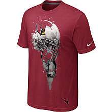 Nike Arizona Cardinals Tri blend Helmet T Shirt   