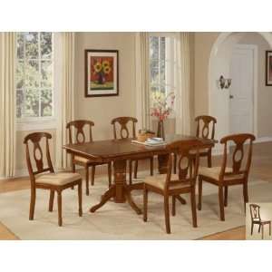  East West Furniture NA5 SBR W Napoleon 5PC Set with double 