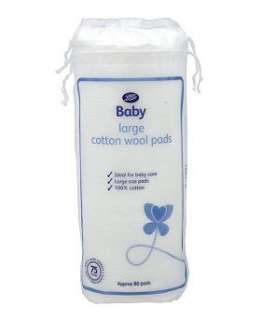 Boots Baby Cotton Pads Large approx 80   Boots