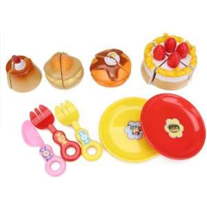  Colorful Birthday Cake Play Food Set Toys & Games