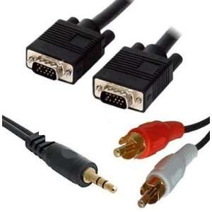  10m SVGA Video and Jack to Phono Stereo audio cable for 
