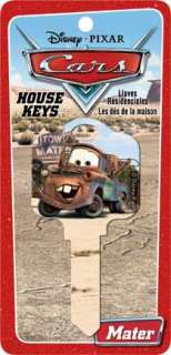 Cars Mater Kwikset KW House Key Disney Keys New  