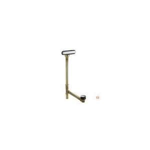 Clearflo K 7271 G Slotted Overflow Brass Bath Drain, Brushed Chrome