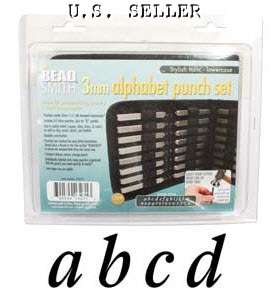 beadsmith 3mm letter punch set italic lower case a great