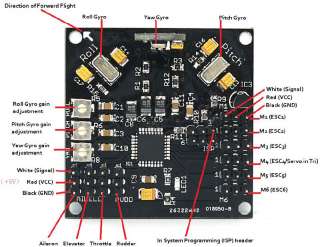KK Multicopter Controller Board V5.5 for Y3 3 axis 4 axis Y6 6 axis 
