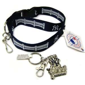  Blue New York Yankees Keychain Lanyard Pack Office 