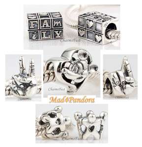 925 Sterling Silver European Bead Charm Misc Group 4  